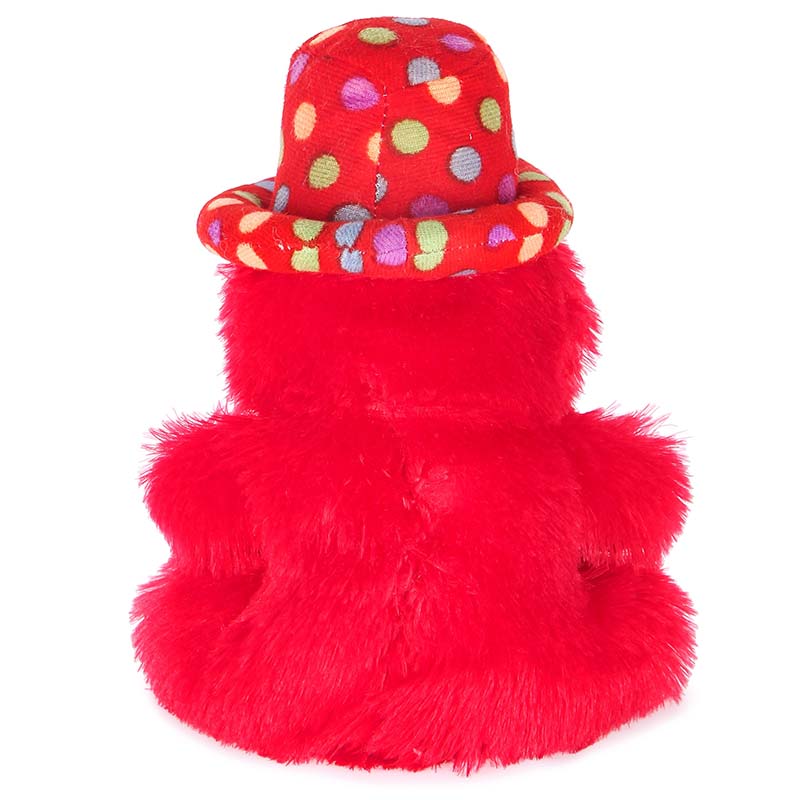 Soft Teddy Bear Cap Style with Heart Multicolour Cream.Red Set of 2 (12 inch) - Image 4